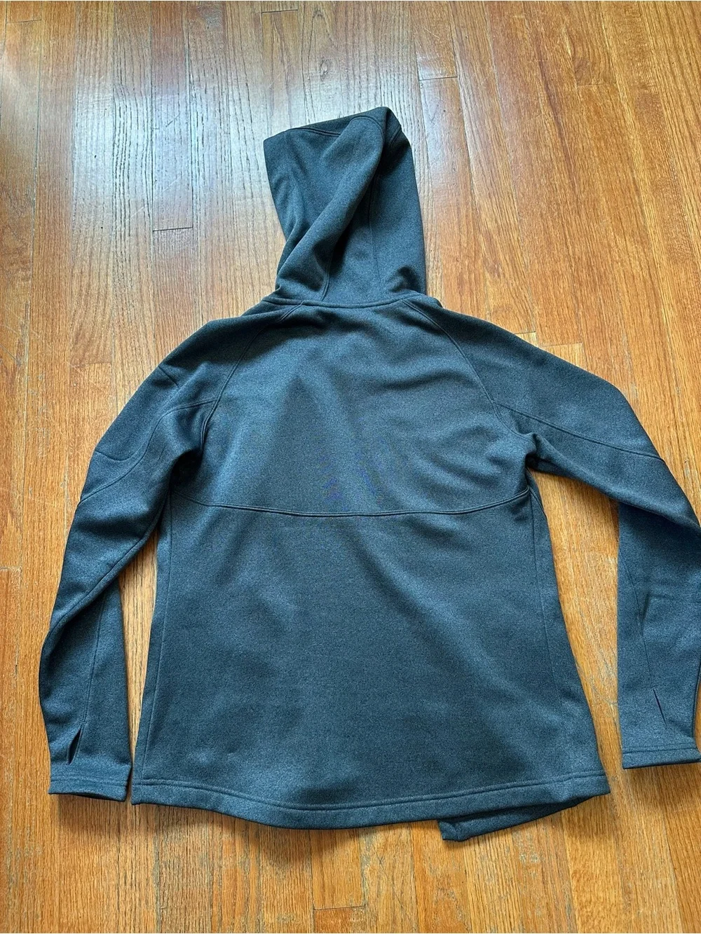 Sport-Tek Women's Gray Full-Zip Hooded Jacket with Green Logo NWOT